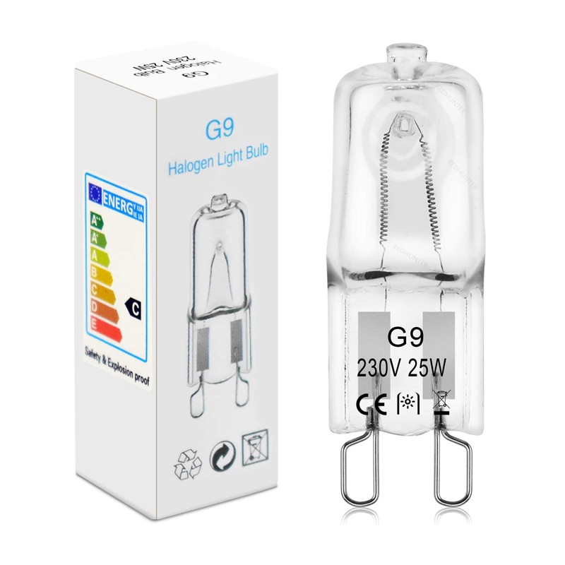 G9 Halogen Light Bulbs 25W 230V 2800K Warm White Dimmable Capsule Bulbs