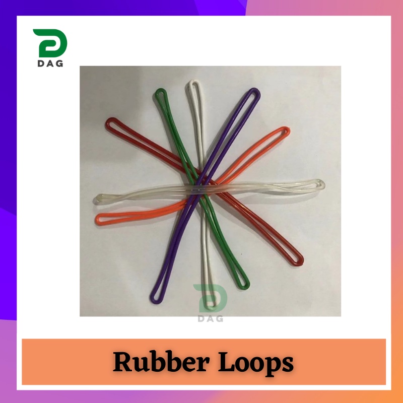 [100PCS]Rubber Loops For Bag Tag,Luggage Tag,ID Strap ID Making Accessories Shopee Philippines