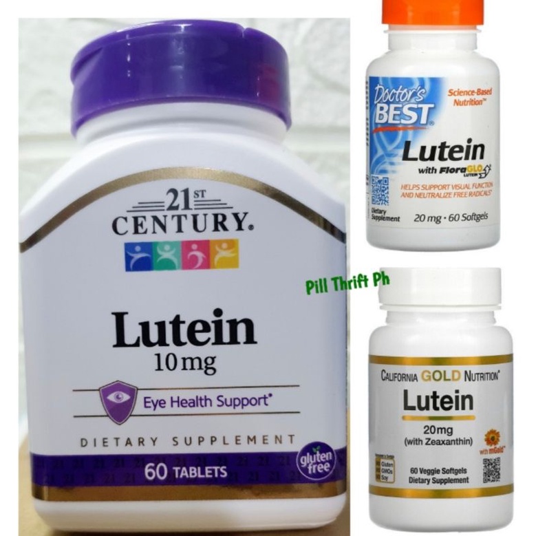Lutein California Gold Lutein with Zeaxanthin, 20 mg 21st Century Lutein w/ CalciumDoctor's