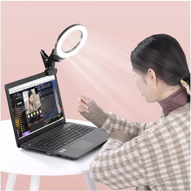 Camera Light 6/10/Inch Video Conference Lighting Kit With Clip Zoom