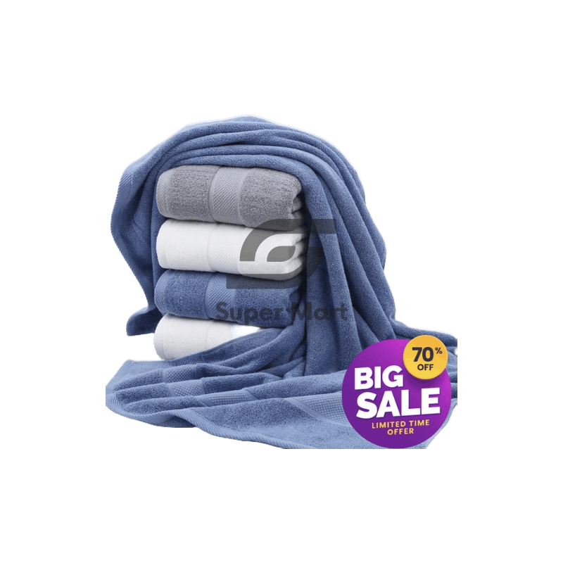 SM Quick Dry Premium Cotton Cannon Bath Towel (70x140cm) Adult Size