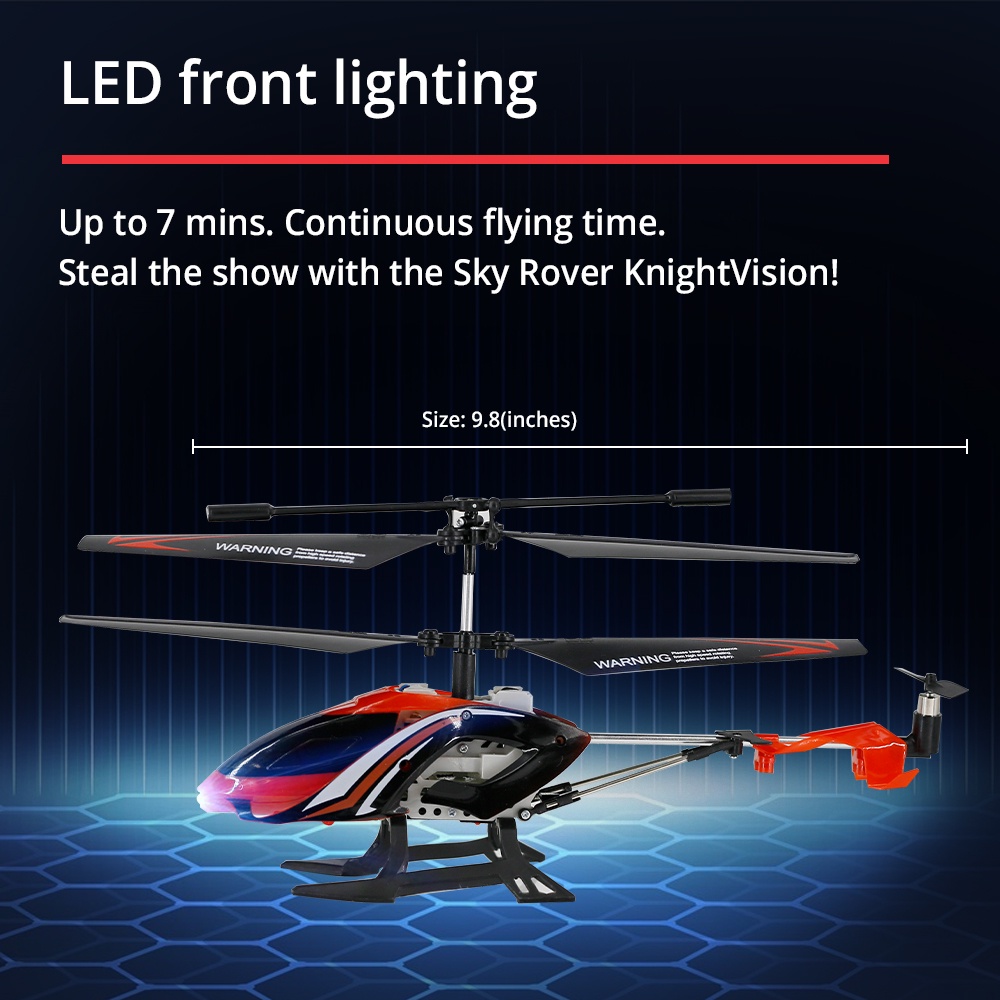 Sky Rover RC Mini Infrared Gyro-Balanced Stealthy Helicopter 3 Channels