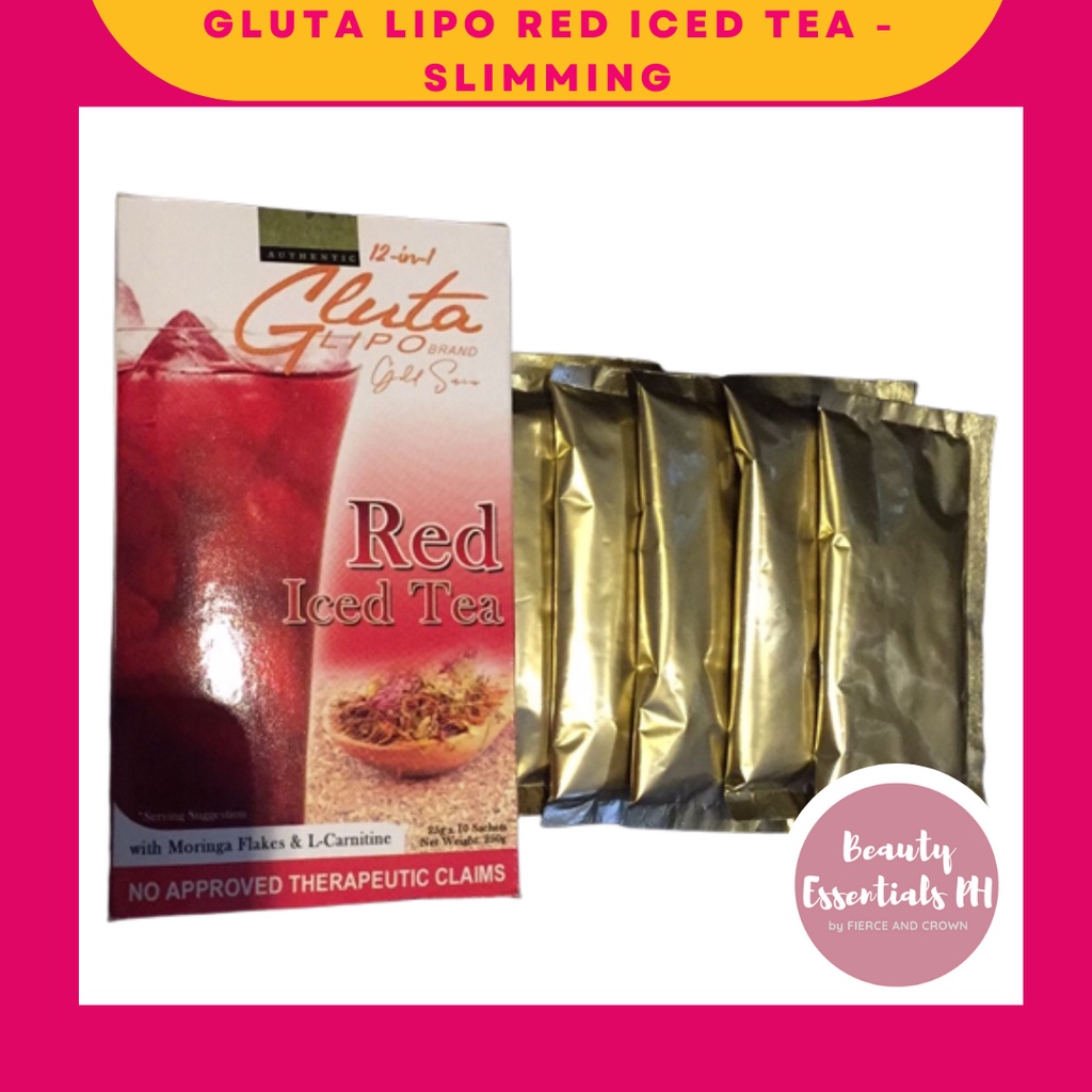 GLUTA LIPO GOLD SERIES RED ICED TEA 250G Shopee Philippines