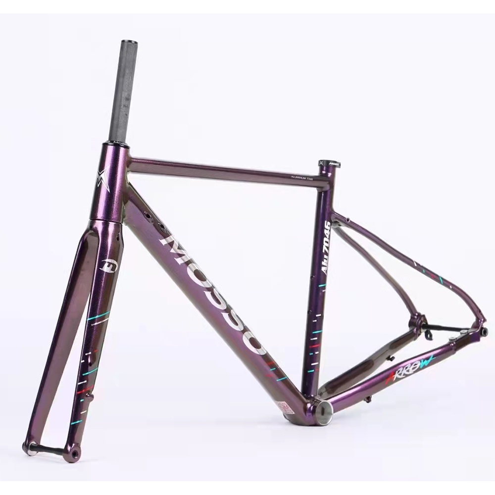 700C MOSSO 790TCS Aluminum Alloy Road Bike Frame With Carbon Front Fork