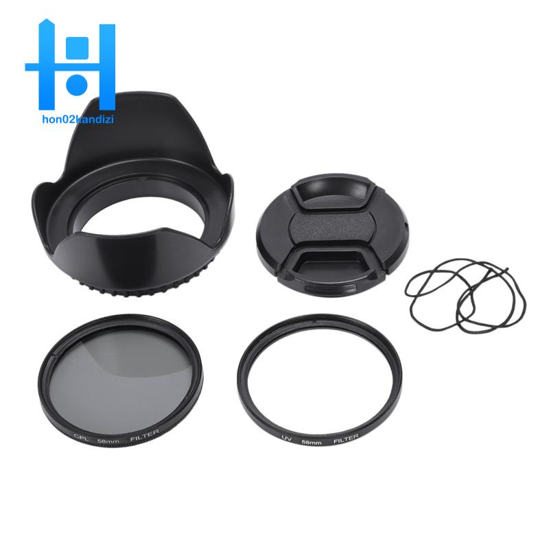 READY STOCK CPL UV Filter Kit 58mm for Canon EOS 700D 100D 600D 1200D