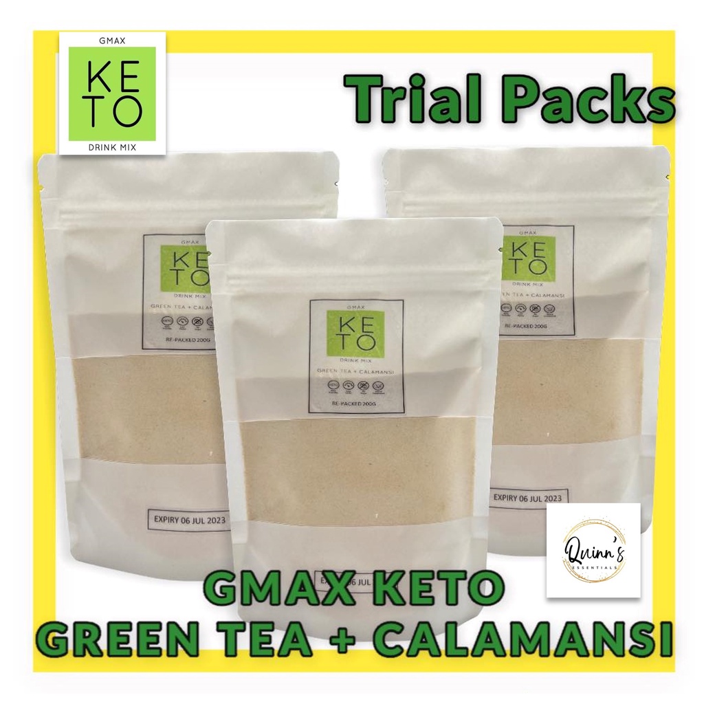 Gmax Keto Drink Mix Green Tea + Calamansi (REPACKED) Shopee Philippines