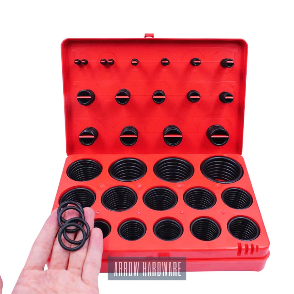 419pcs Oring Assortment Set Seal Gasket Universal Rubber O Ring Kit