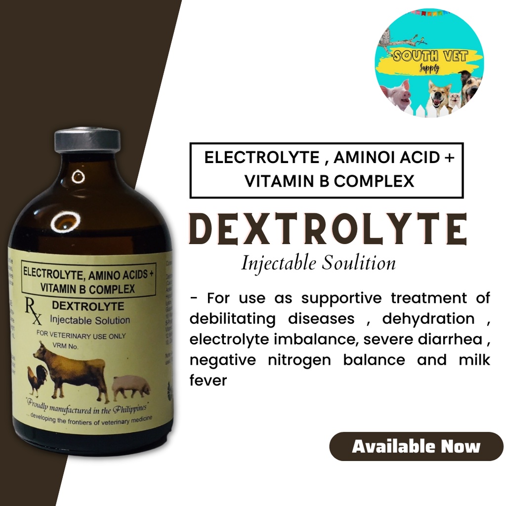 [SOUTH VET] Dextrolyte 100 ml Electrolytes, Amino Acids plus Vitamin B