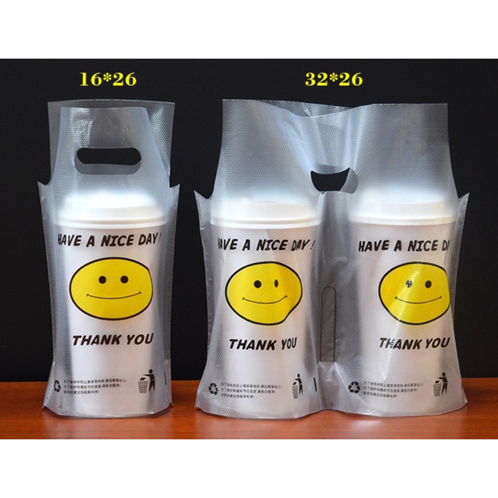 Take Out Plastic Bag Milk Tea Bag For 1 Cup & 2 Cup Milk Tea Coffee