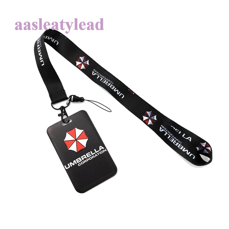 Aasleaty Resident EvilCard Protector with Neck Lanyard, Umbrella