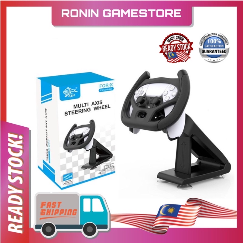 PS5 Multiangle Axis Car Racing Game Steering Wheel Gamepad Stand Dock