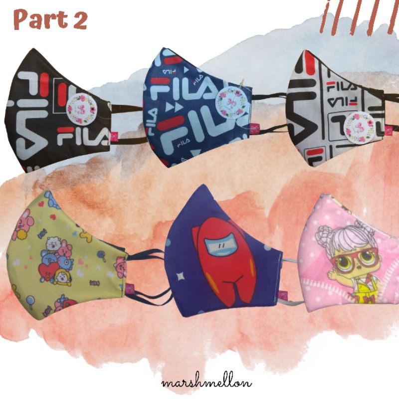 Among Us BTS Cartoon BT21 FILA Little Pony Tsum Tsum Hello Kitty LOL