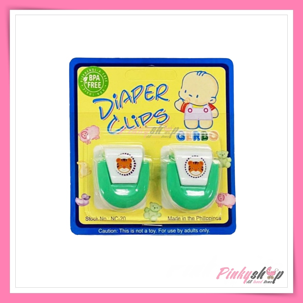 Gerbo Baby Diaper Clip Clamp for Cloth Diaper Clamp For Boy Girl