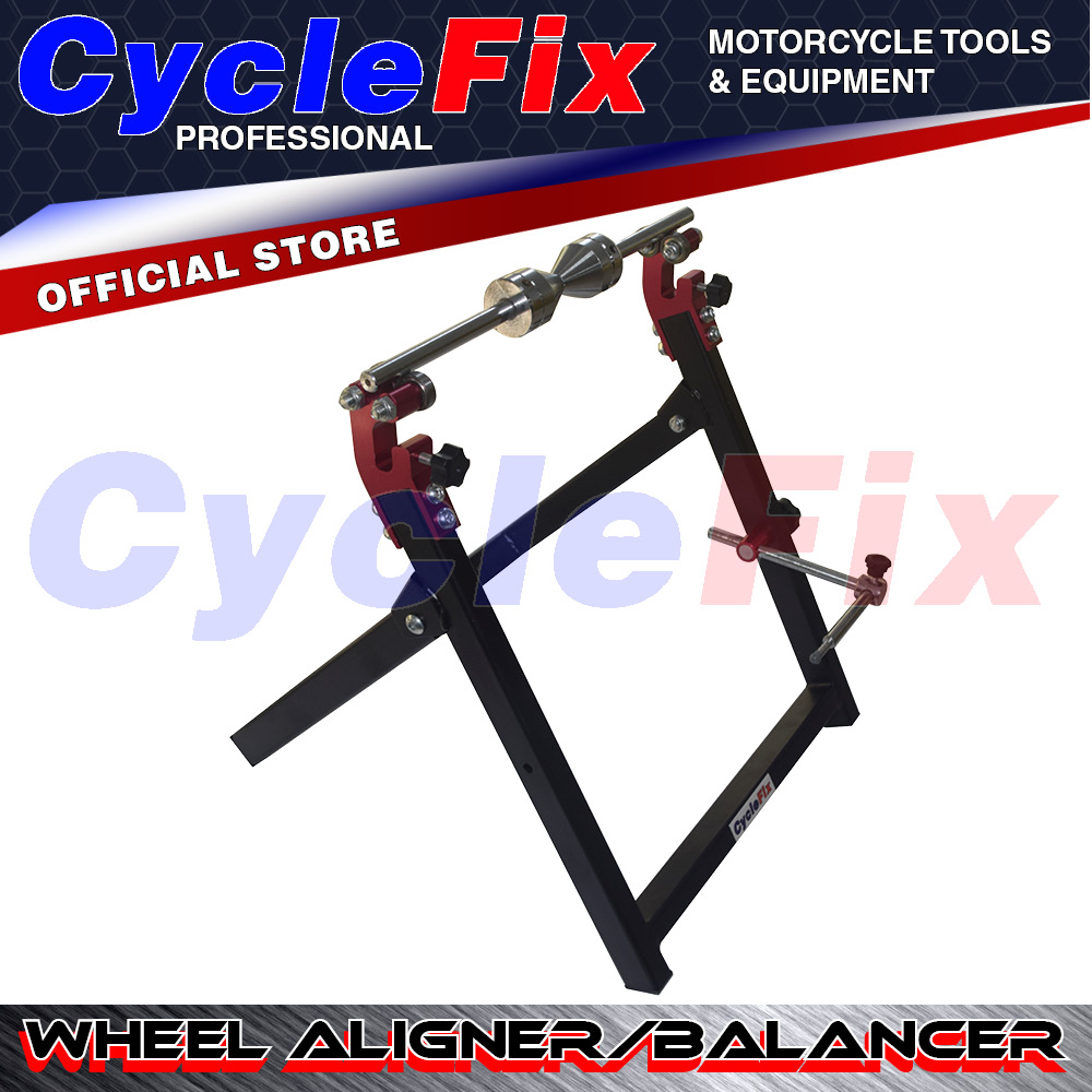 CycleFix Professional Modern Motorcycle Rim & Spokes Wheel Aligner / Truing & Balancer Machine