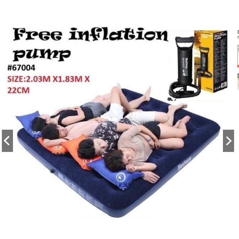 Bestway King size air bed with FREE manual air pump Shopee Philippines