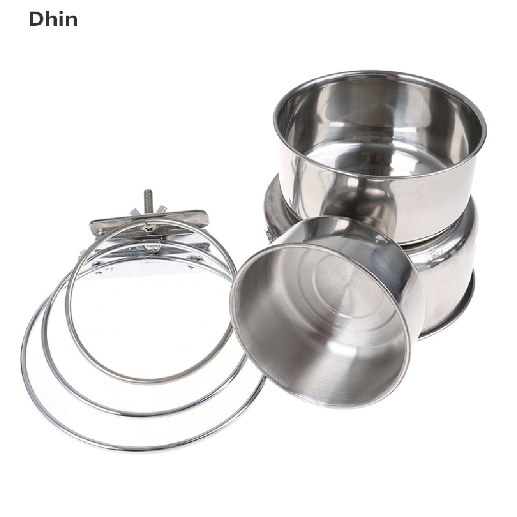 The spot [Dhin] Pet Hanging Bowl Stainless Steel Dog &Cat Feeding Food
