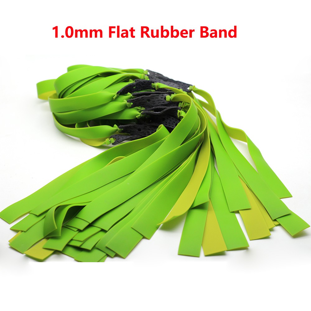 5pcs 1.0mm Thick Flat Rubber Band Powerful Rubber Band for Outdoor