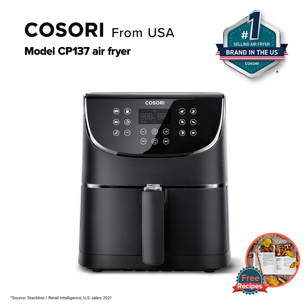 Cosori 3.5L (3.7 Quart) Pro Air Fryer CP137AF (Black) Shopee Philippines