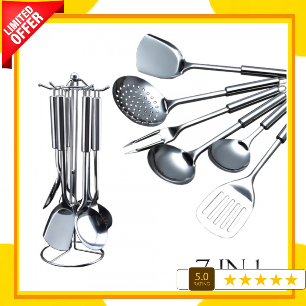market_ko2 7in1 Stainless Steel Kitchen Tool Set Shopee Philippines