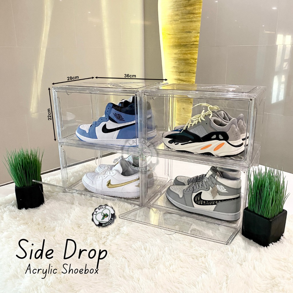 Heavy Duty Crystal Clear Acrylic SHOEBOX Sneaker Shoe Storage