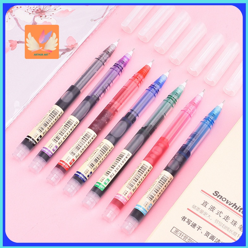ARThur 12 Colors Retro Gel Pen 0.5mm Journal Vintage Gel Pen Shopee