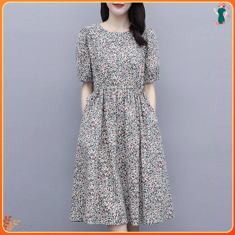 dress for woman casual maxi dress Cotton Floral Dress Women 2021 Summer