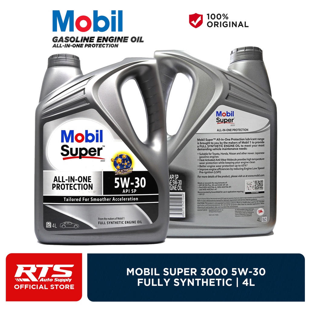 Mobil Super 3000 5w30 Fully Synthetic Gasoline Engine oil 1 Gallon (4L
