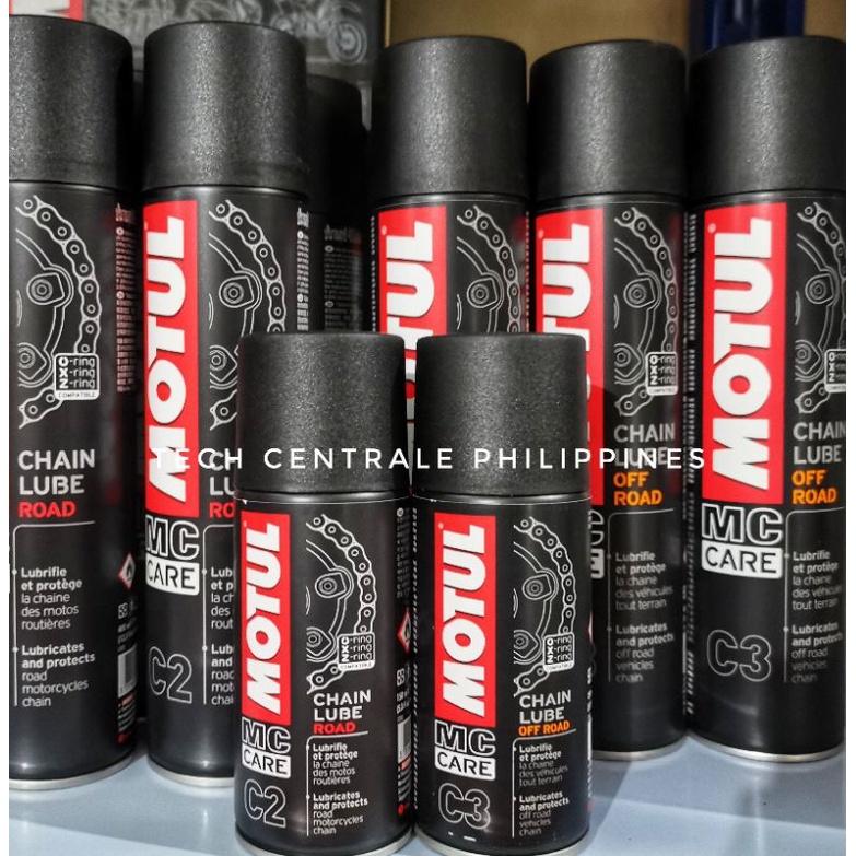 MOTUL C2 ON ROAD OFFROAD CHAIN LUBE MAINTENANCE 150ml 400ml Shopee