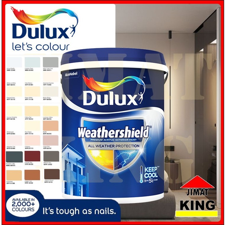 Ici Dulux Weathershield Outdoor Wall Paint 5 Liters Shopee Philippines