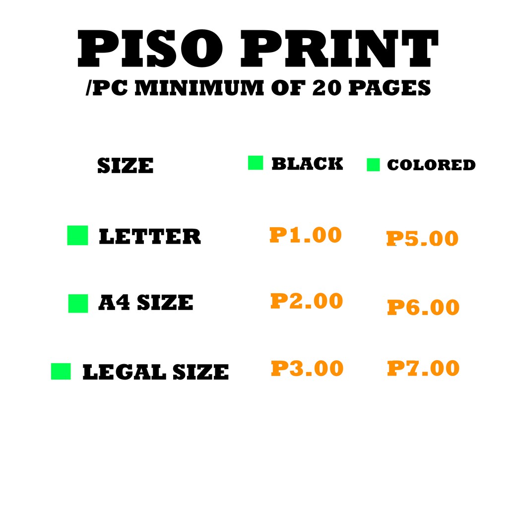 PISO PRINT / MODULE PRINTING / DOCUMENT PRINTING 240 PAGES Shopee