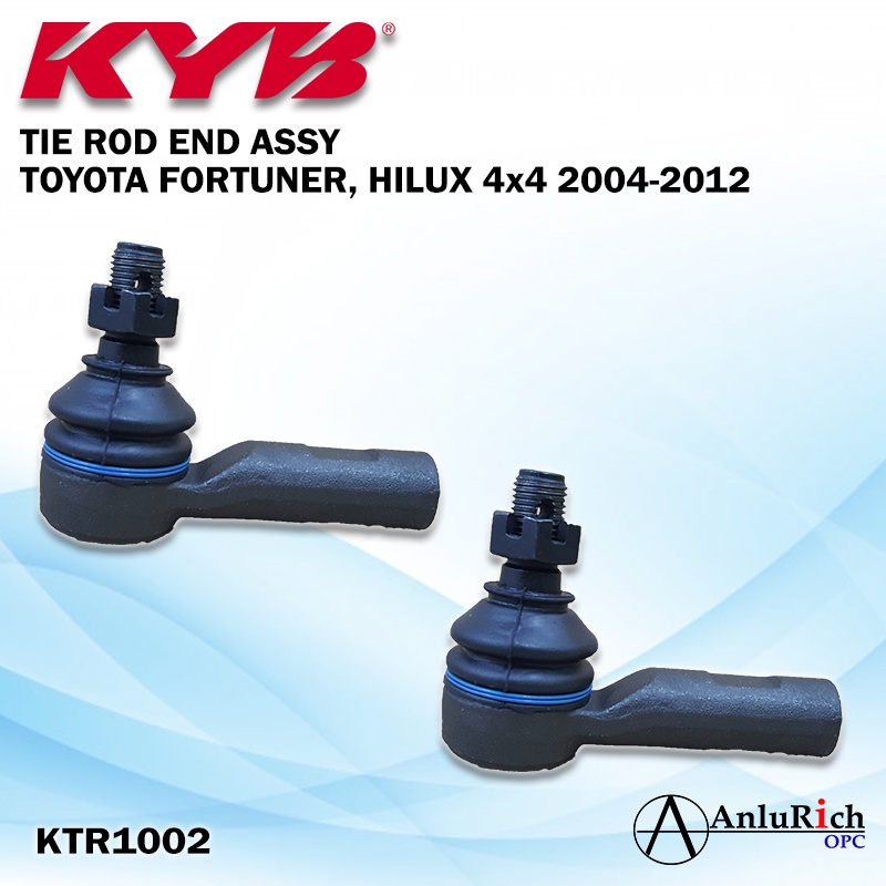 TIE ROD END (SET) for TOYOTA FORTUNER / HILUX 4x4 KYB KTR1002 Shopee