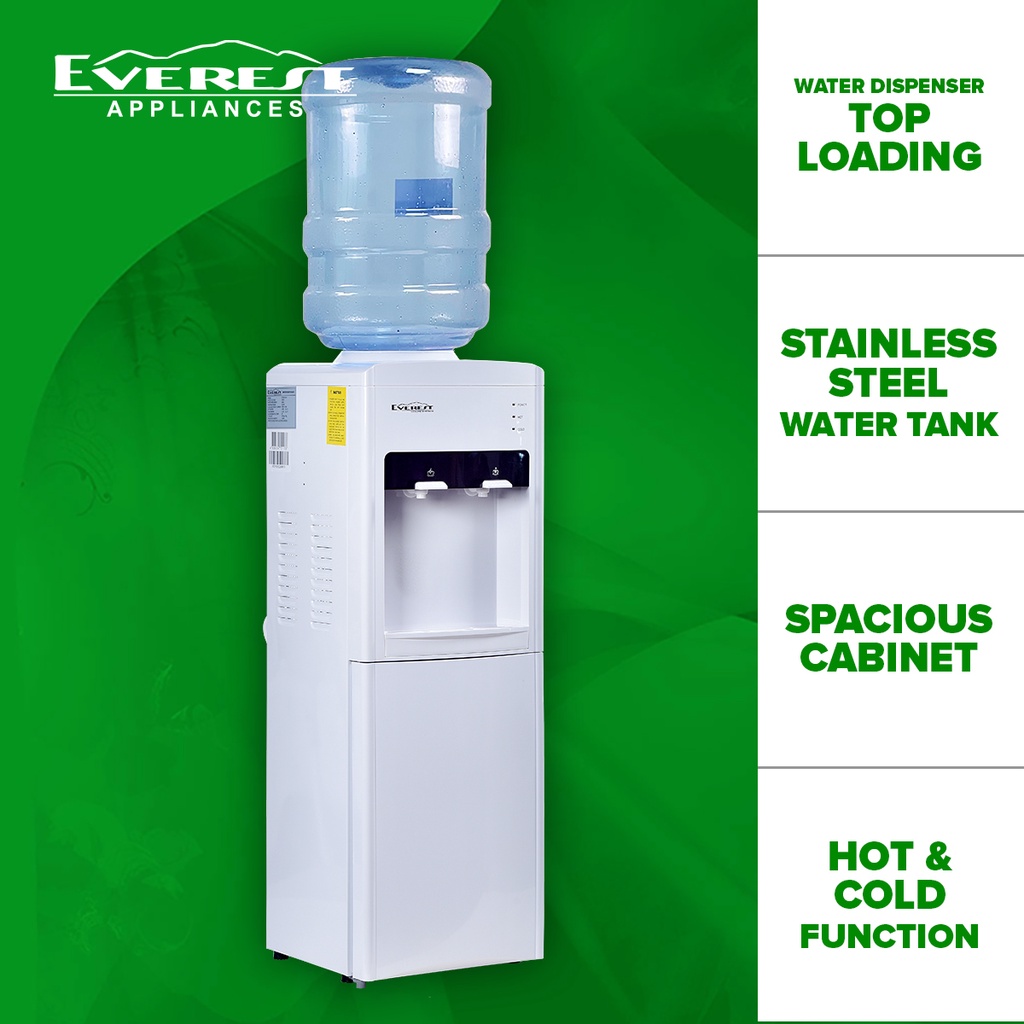 EVEREST Etwd1161 Top Load Water Dispenser with Bottom Hot and