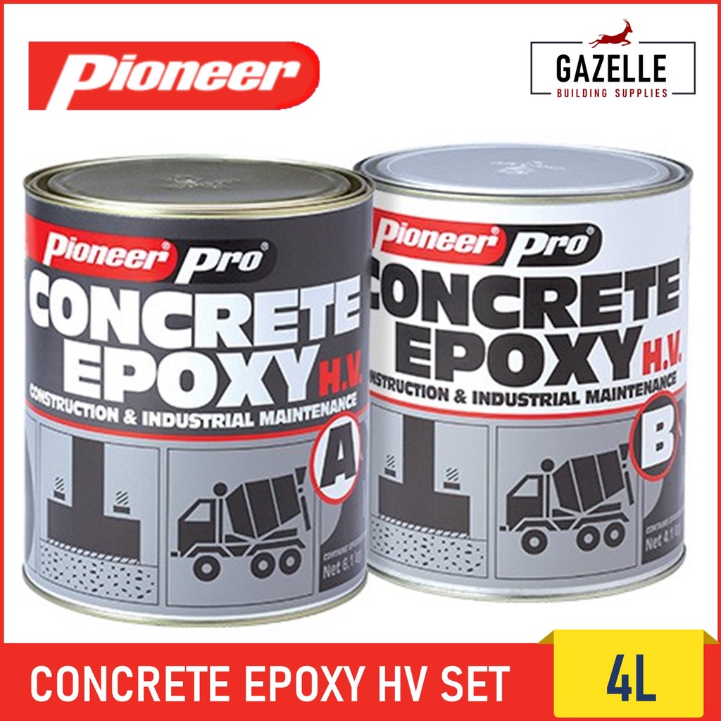 PIONEER PRO Concrete Epoxy High Viscosity H.V. HV / Low Viscosity L.V