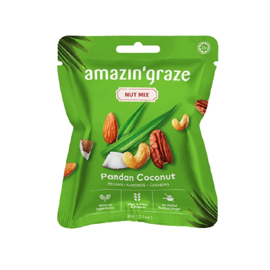 AMAZING GRAZE Pandan Coconut Nut Mix 30G(W) Shopee Philippines