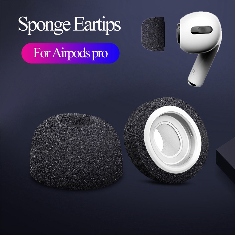 For AirPods Pro Sponge Silicone Memory Foam Ear Tips Replacement