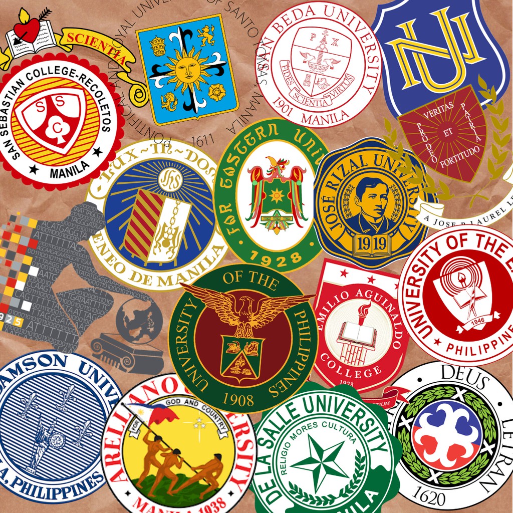 University and Colleges School Logo Stickers Shopee Philippines
