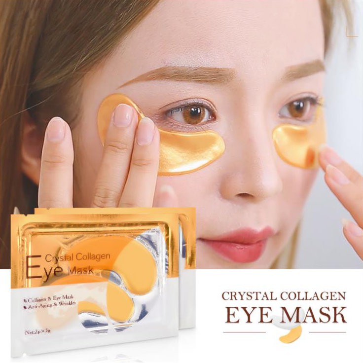 Gold Collagen Eye Mask AntiAging Dark Circles Skin Care Mask (1 Set