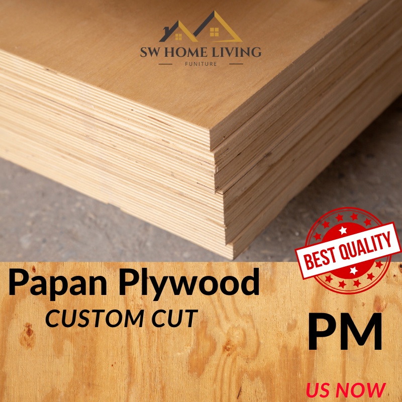 PLYWOOD PAPAN thickness 3mm 5mm 9mm 12mm 15mm 18mm Custom Cut plywood