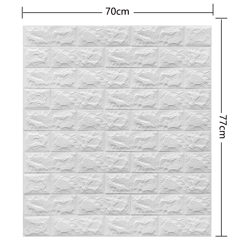 3D wall stickers DIY Wallpaper Wall Decoration Foam Brick Wallpaper