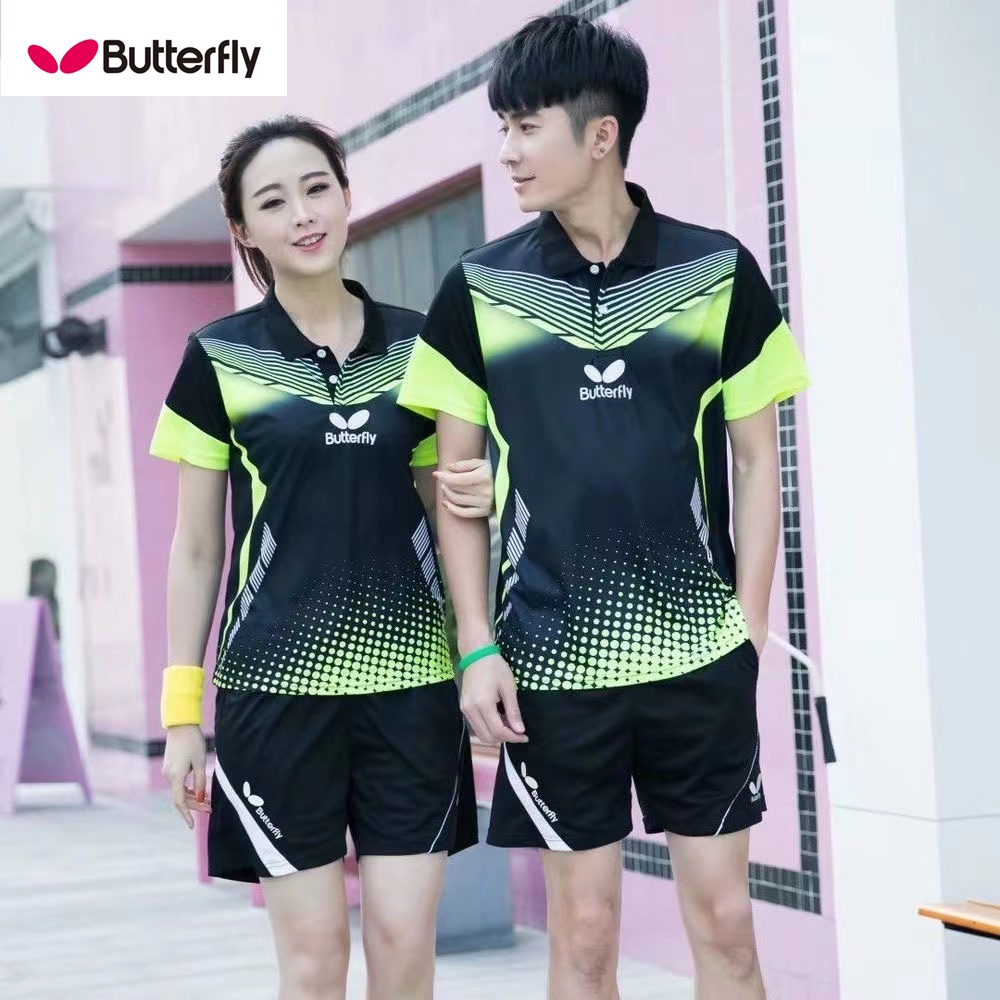 Butterfly table tennis clothing men's and women's game jersey quick