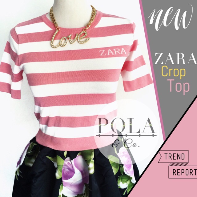 ZARA CROP TOP (PINK) Shopee Philippines
