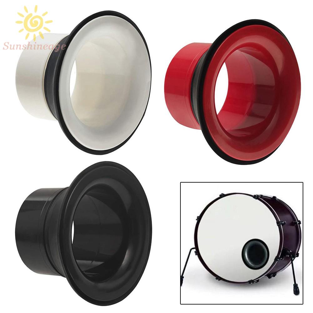 Bass Drum Enhancer Port Insert Enhancement Hole Protector Black White