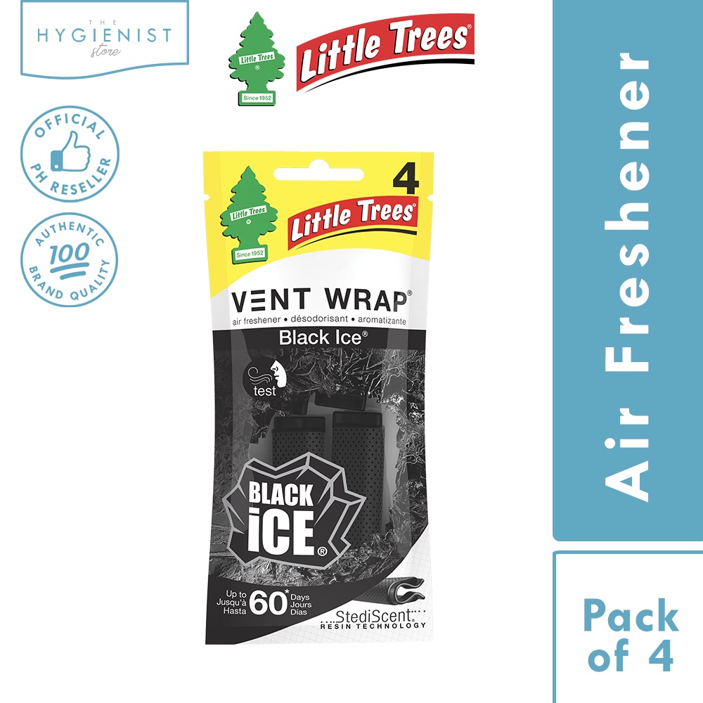Little Trees Vent Wrap Air Freshener Black Ice 4PC Shopee Philippines