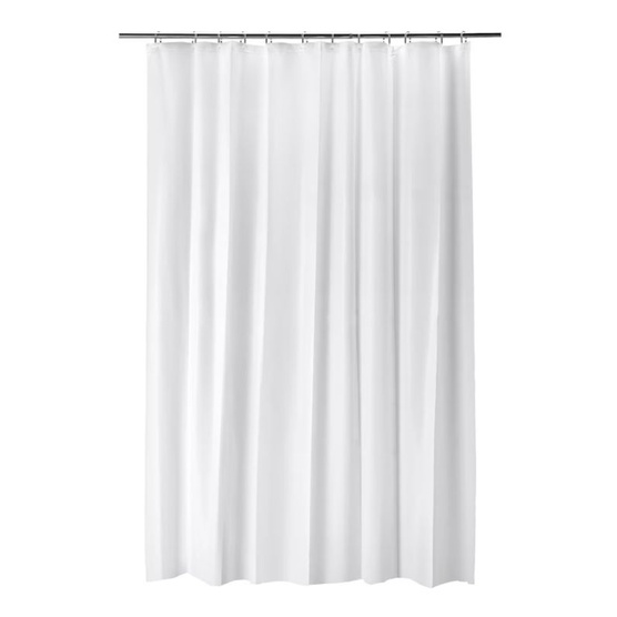 BJÄRSEN Ìkea Shower curtain, white, 180x200 cm (71x79 ") Shopee
