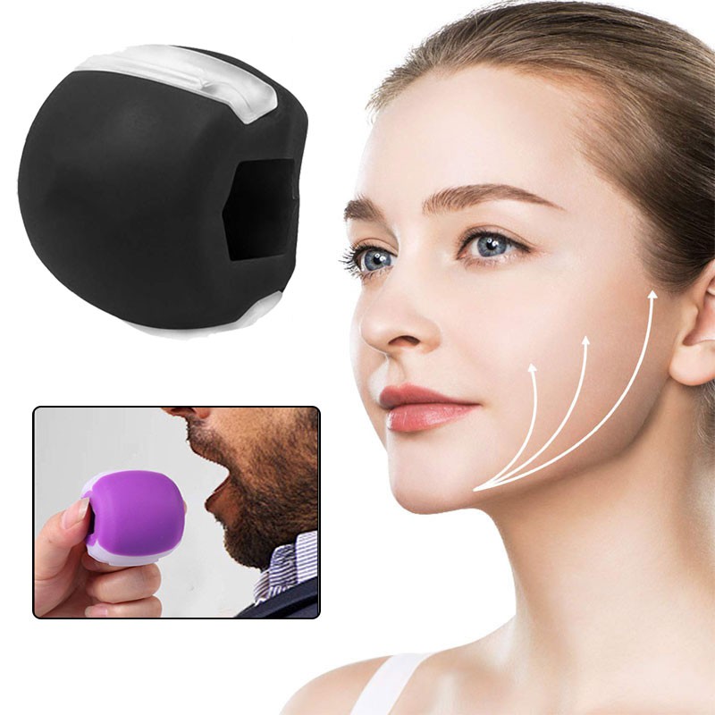 Silica Gel Jaw Trainer Ball Facial Toner Exerciser Facial Jawline