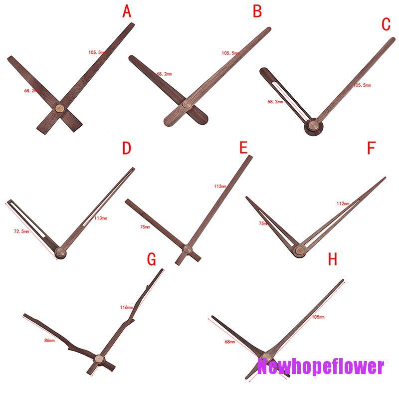 CKFR Wooden Pointers DIY Wall Clock Hands 12 inch Clock Quartz Replace