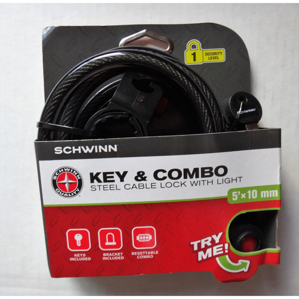 Schwinn Bike Lock Key and Combo SW776883 NewUSA Shopee Philippines
