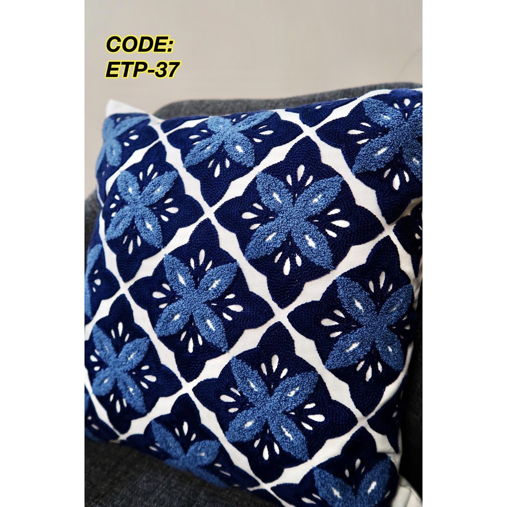 Elegant Mall Quality Embroidered Cotton Pillow Case 1 PC [Batch 2