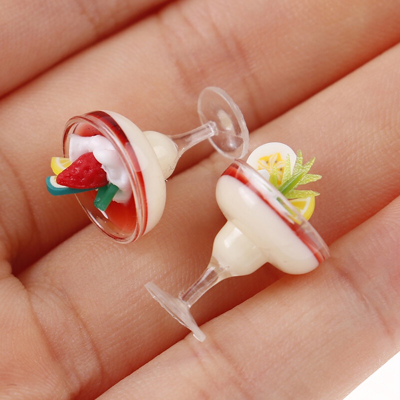 Blowing 112 Miniature Dollhouse Simulation Yogurt Ice Cream Cup Doll