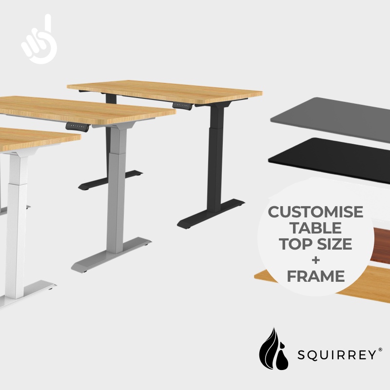 Squirrey Electric Height Adjustable Office Desk Officer Series [Custom